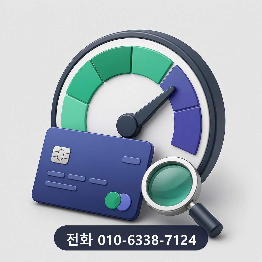 신용카드 잔여 현금화 한도 확인 이미지 · 문의 010-6338-7124